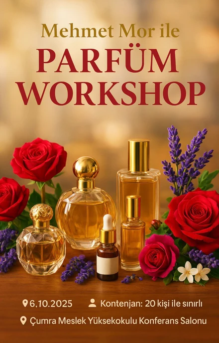 Tıbbi ve Aromatik Bitkiler Bölümümüzde Parfüm Workshop Çalışması